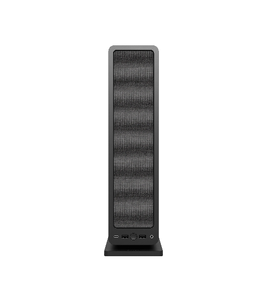 Корпус без блока питания Fractal Design Ridge, 2x140mm, 2xUSB-A 3.2 + 1xUSB 3.2 Type-C, SFX PSU Support, mITX Black