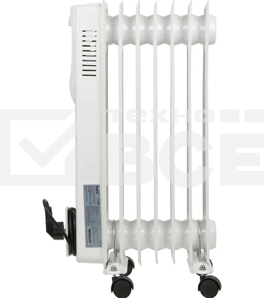 Обогреватель масляный Ballu Comfort BOH/CM-07WDN (7 секций) белый, 1500 Вт, 20 м2, термостат