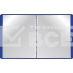 Папка с 80 прозрачными вкладками Silwerhof Eco A4, пластик, 0.7мм, синий, фото3