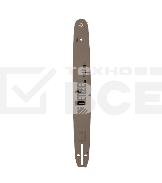 Шина для бензопилы Denzel DGS-5218, длина 45 см (18'), шаг 0,325', паз 1,5 мм, 72 звена