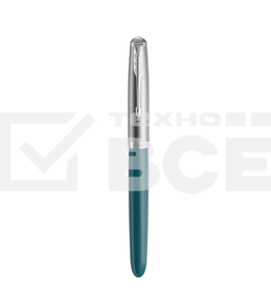 Ручка перьевая Parker 51 Core (CW2123506) Teal Blue CT, F, сталь нержавеющая, подарочная коробка