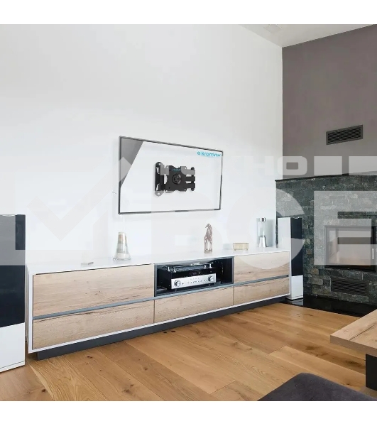 Кронштейн для телевизора Kromax DIX-15 черный, 15'-28' макс. 30 кг, настенный, поворот и наклон