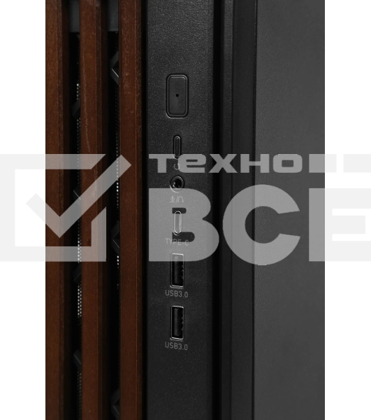 Корпус Formula V Line TimberLine T0 Black, ATX, wood+plastic front, TYPE-C*1, USB3.0*2, FRONT 3x120мм FRGB, REAR 1x120мм FRGB
