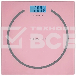 Весы напольные Galaxy Line GL 4815 РОЗОВЫЕ электронные, максимально допустимый вес 180 кг, эле