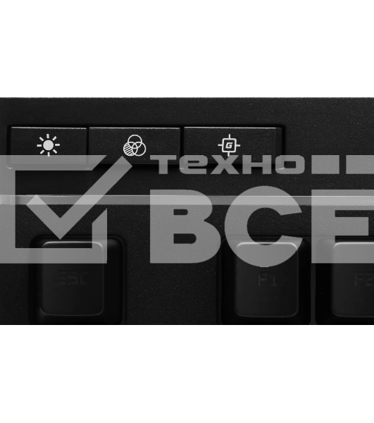 Клавиатура HyperX Alloy Core RGB черный USB Multimedia for gamer LED (4P4F5AA#ABA)