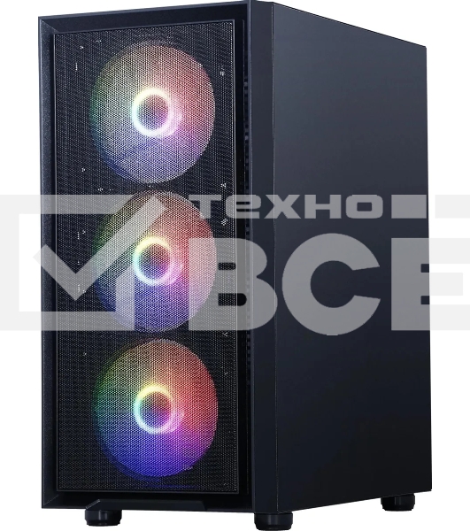 Компьютерный корпус Accord M203 черный без БП ATX 2xUSB2.0 1xUSB3.0 1xUSB3.1 audio bott PSU