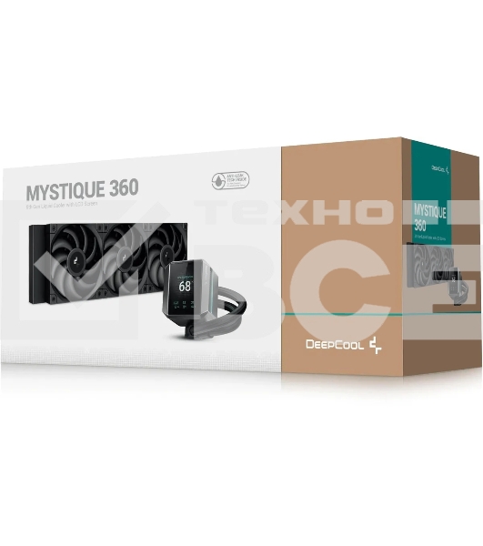 Система жидкостного охлаждения DEEPCOOL MYSTIQUE 360 ARGB черный, 120 мм, алюминий/медь, 2150 об/мин, 36.49 дБ, 4 pin, 300 Вт