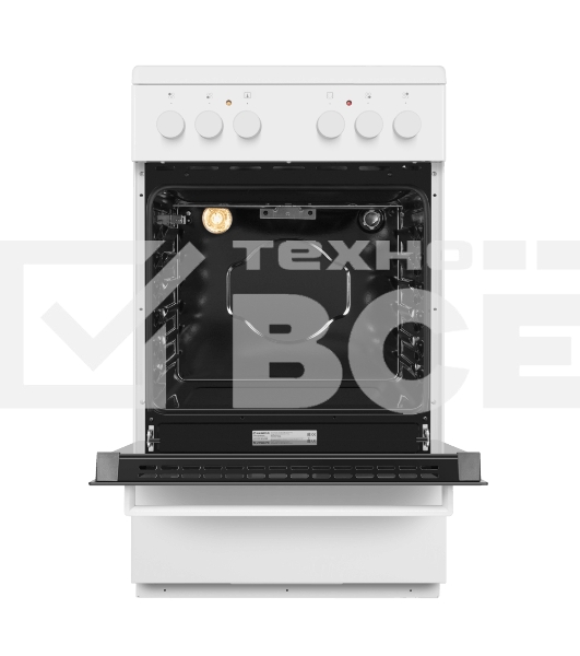 Плита электрическая Maunfeld MEC55CW07 белый, конфорок 4 шт, духовка 60 л, 50 см x 85 см x 60 см