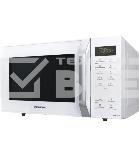 Микроволновая печь PANASONIC NNST34HWZPE белый, 25 л, 800 Вт, переключатели - сенсор