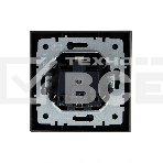 Розетка 1-местная IEK BRITE РСР14-1-0-БрС с заземлением, с защитными шторками, 16А, в сборе, сталь, фото2