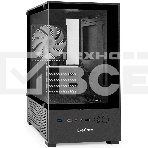 Компьютерный корпус Minitower ExeGate i3 SEA (mATX, без БП, 1*USB+1*USB 3.0, HD аудио, черный, 1 вент. 12см с RGb подсветкой, передняя и боковая панели - закаленное стекло), фото3
