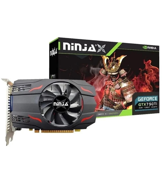 Видеокарта Ninja (Sinotex) GTX750Ti PCIE (640SP) 4Gb 128-bit GDDR5 DVI HDMI CRT