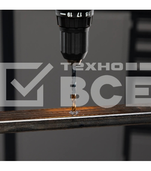 Набор сверл по металлу Denzel 1,5-6,5 мм, HSS-Tin, Golden Tip, 13 шт