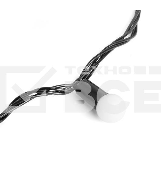 Гирлянда светод. уличная Funray Шарики,SE-BL-20200M, 20M,200LED,мульти(3цв.),IP44,черн.шн.1,2м,СОЕД,