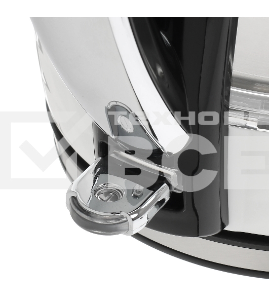 Чайник электрический Polaris PWK-1704-СGL белый/черный, 2200W, 1,7 л, стекло, подсветка