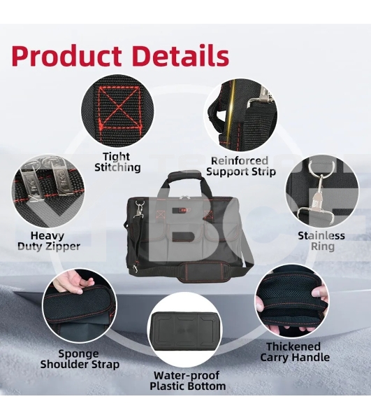 Сумка для инструментов Deli DL430901 Black Edition