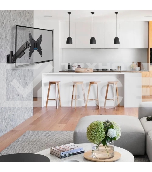 Кронштейн Kromax ORION-11 черный, 8 шт/уп. Кр. стал. настенный для TV 13'-48', max 3.2-20 кг, 5 ст св., нак. ±50°, пов. ±90°, от ст. 63-380 мм, max VESA 200x200 мм.