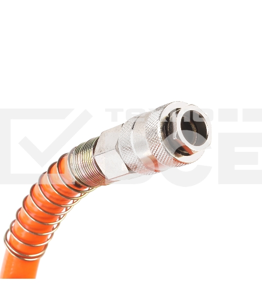 Шланг Patriot пневматический армированный RPH 15 (длина 15 м, диаметр 10х16, раб/макс давление 20/60 бар, мин/макс температура -35/70С, быстросъем рапид)