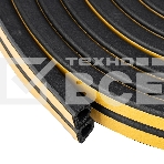 Уплотнитель резиновый Сибртех 6 м, профиль 'D', черный, фото2