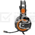 Гарнитура Crown CMGH-3003 чёрный/оранжевый, проводная, подсветка, фото4