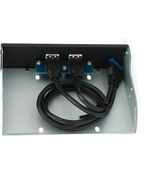 Планка USB 3.0 на переднюю панель 5.25' Gembird FP5.25-USB3-2A, USB, 2xUSB-A 3.0, USB