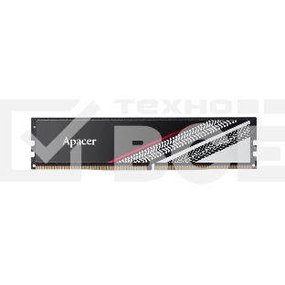 Оперативная память Apacer Tex, DDR4, 16GB (1x16GB), 2666MHz, CL16, с радиаторами, серебристый/черный