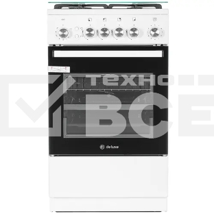 Газовая плита De Luxe 5040.40г(кр)чр 016 кофе с молоком Типоразмер 50*50см, эл. розжиг в ручке, терморегулятор, система 