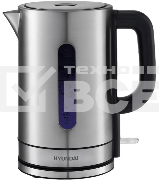 Чайник электрический Hyundai HYK-S2506 1.7л. 2200Вт серебристый (корпус: металл)