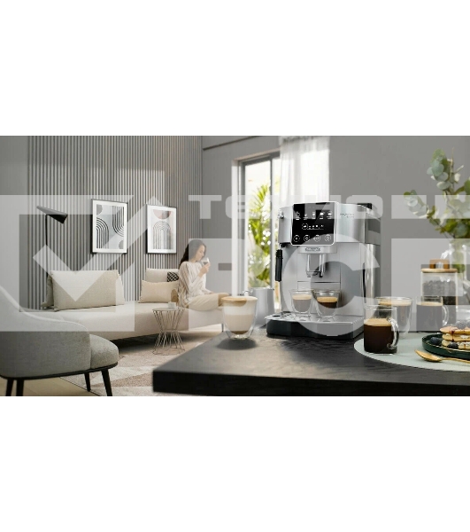 Кофемашина DeLonghi ECAM220.30.SB серебристо-черный, исп. кофе - зерновой/молотый, 1.8 л, 1450 Вт, 15 бар