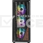 Корпус Azza Forest черный без БП ATX 4x120mm 4x140mm 2xUSB3.0 audio bott PSU, фото5