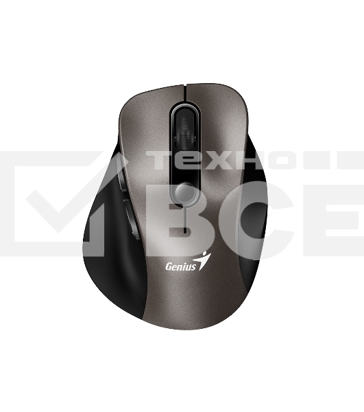 Мышь беспроводная Genius Ergo 9000S шампань титановый, 2400 dpi, радиоканал, USB, кнопки - 6