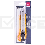 Нож канцелярский Deli E2044, ширина лезвия 18 мм, фиксатор усиленный сталь ассорти, блистер, фото2