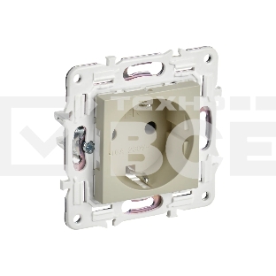Розетка IEK SKANDY SK-R05B (SK-R11-16-K10) с заземлением, без защитных шторок 16А, бежевый
