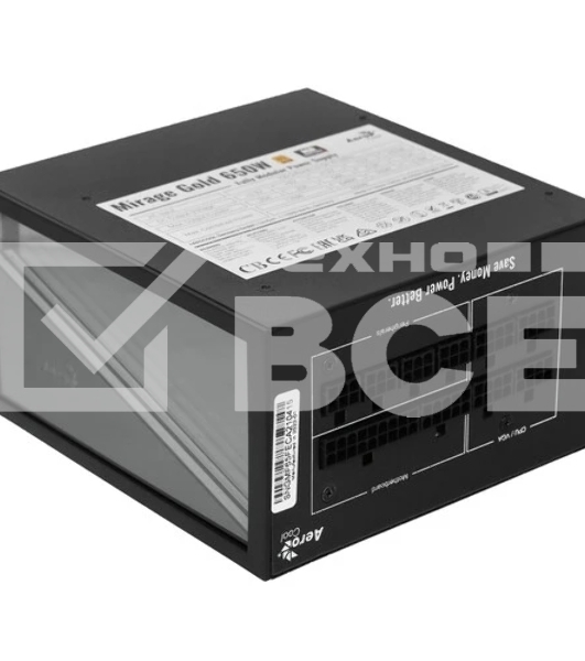 Блок питания Aerocool / Formula MIRAGE GOLD 650W, 650Вт, 80 PLUS Gold, 120мм, модульный, черный