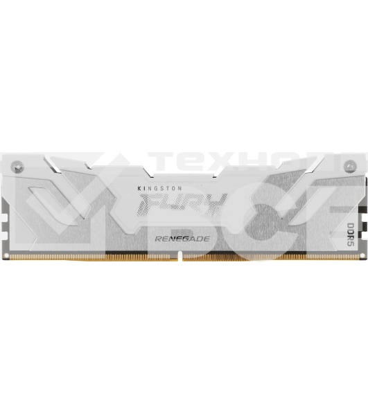Оперативная память Kingston Fury Renegade, DDR5, 32GB (2x16GB), 6800MHz, CL36, DIMM, с радиатором, белый