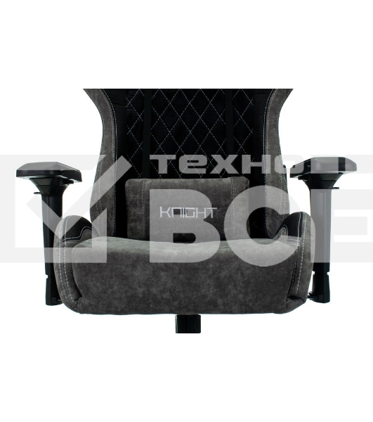 Кресло игровое Бюрократ VIKING 7 KNIGHT B FABRIC черный текстиль/эко.кожа крестовина металл/пластик