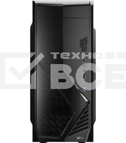 Компьютерный корпус Miditower Aerocool/Formula Cs-1102 черный ATX/micro ATX / mini ITX, USB 3.0 (без БП) 58133