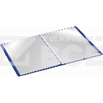 Папка с 80 прозрачными вкладками Silwerhof Eco A4, пластик, 0.7мм, синий, фото4