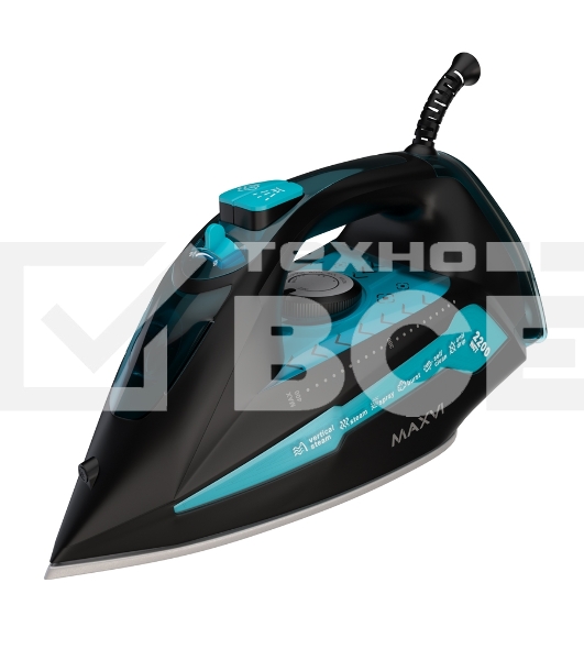 Утюг Maxvi SI2202 черный/бирюзовый