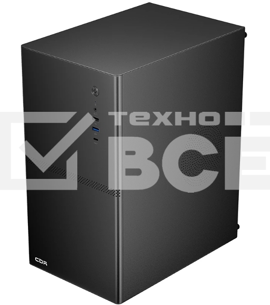 Компьютерный корпус CBR mATX Minitower V863, без БП, 1хUSB 3.0 Type C, 1хUSB 3.0, 1хUSB 2.0, HD Audio+Mic, черный PCC-MATX-V863-WPSU