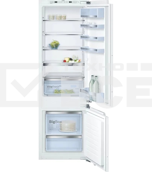 Холодильник Bosch KIS87AF30U белый (двухкамерный), встраиваемый
