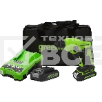 Перфоратор аккумуляторный бесщеточный GreenWorks GD24SDS1K2, 1,2 ДЖ, 24V, c АКБ 2Ач и ЗУ, в сумке (3803107UA), фото2
