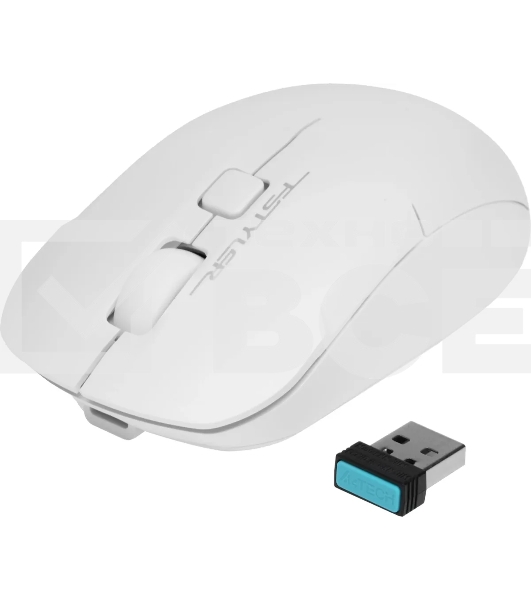 Мышь беспроводная A4Tech Fstyler FG16CS Air белый, 2000 dpi, радиоканал, USB, кнопки - 3