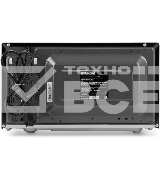 Микроволновая печь Hyundai HYM-D3034 черный/хром 20л 700Вт кнопки, поворотный механизм