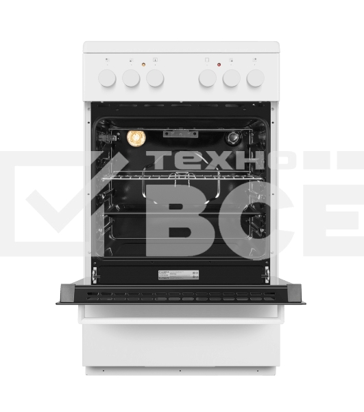 Плита электрическая Maunfeld MEC55CW07 белый, конфорок 4 шт, духовка 60 л, 50 см x 85 см x 60 см