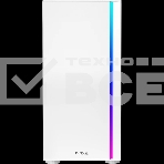 Корпус без блока питания PCCooler LM300 ARGB WH, Tempered Glass Mid Tower, белый, ABS, TG, SPCC, 1x120mm ARGB mATX, ITX 170/330/mm 2x2.5