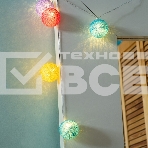 Тайские фонарики Neon-night Фейерверк 5 м, 25 LED, прозрачный ПВХ, теплый белый, питание USB, фото2