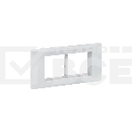 Рамка+суппорт EKF C-Line sup-4-105-50 на 4 мод. (2 поста) для парапетного кабельного канала, фото 1