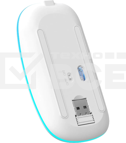 Мышь беспроводная Defender Coda MB-261 голубой, 1600 dpi, радиоканал, Bluetooth, USB, кнопки - 4