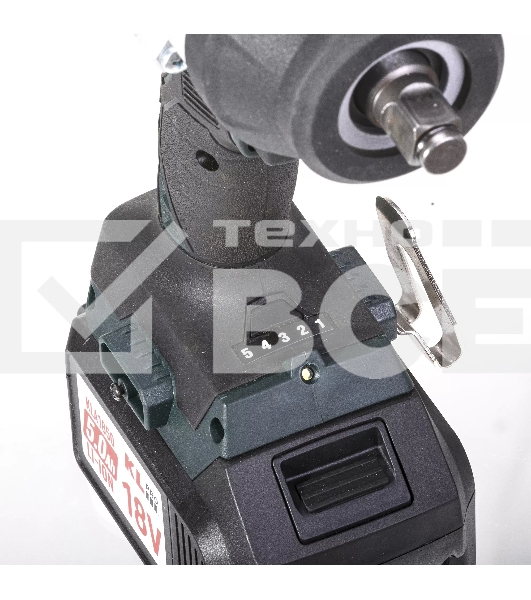 Профессиональный бесщеточный гайковерт аккумуляторный KLPRO KLSS18BHX-50 (18В, Li-ion-2шт, 5.0Ач, 800Нм, 2 скорости, подсветка,З/У,в кейсе)